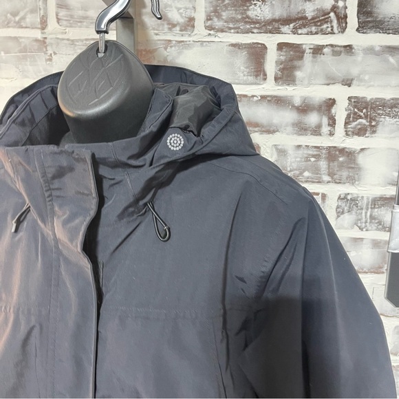 Lands' End Black Ski & Snow Jacket Weather-Resistant large tall 14-16 - Picture 2 of 7